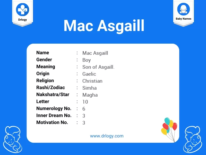 Mac Asgaill Name Meaning